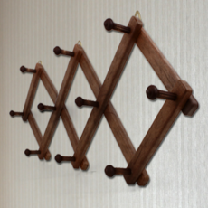 벽에거는 무타공 자바라옷걸이 벽면 탈의실 벽옷걸이 공간활용, 고급 자바라 옷걸이 3단, 1개