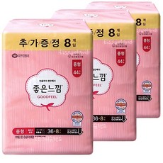 좋은느낌 오리지널 울트라슬림 날개 중형 36+8 (44매)x3개