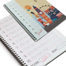 4줄 영어받아쓰기 노트 풍선 초등영어노트넓은칸