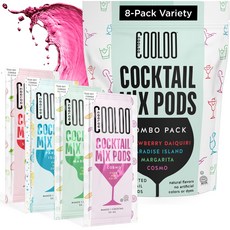 Cooloo Cocktail Mixers for Alcoholic Drinks – 8 Pack Alcohol Mixer Set for Mocktails and Cocktail, N/A, 1개