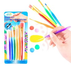 무지개 컬러 붓 6P 세트, 상세페이지 참조, 1