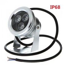 호환 LED 수중 조명 IP68 잠수정 램프 보트 수영장 야외 정원 12V, 04 YELLOW_01 12V 3W, 01 12V 3W