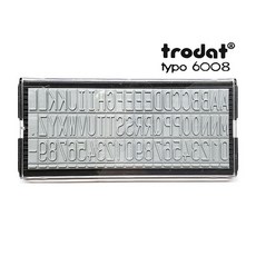 트로닷 타이포 정품 소레일 세로 8mm 6008 활자판 trodat6008