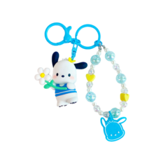 산리오 정품 플라워스토리 키링 열쇠고리, 포차코PC, 1개