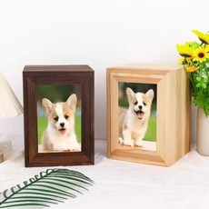 반려동물 추모함 애견 반려견 강아지비석 보관함 투명 메모리얼 장례 추모 유골함, 1개