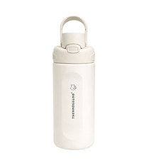 THERMOGUARD 悅飲杯 鈦陶瓷內膽 保溫保冷 不含BPA, 柔霜白, 1個, 580ml