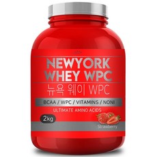 뉴욕웨이 딸기맛 WPC 단백질보충제 프로틴 포대유청, 1개, 2kg