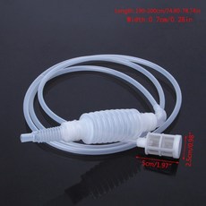 와인 사이펀 튜브 2m 반죽 사이펀 필터 맥주 만들기 도구 오차드 포도 열매 숙성 와인 만들기 도구 장치, 하얀색, 1개