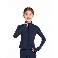 Lovdaswi 십대 소녀용 요가 바지 하이 웨이스트 플레어 레깅스 부츠컷 댄스 캐주얼 팬츠, 5~6세, 네이비 탑