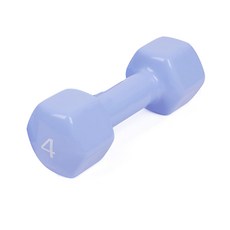 아이워너 PVC 뷰티 육각 덤벨 4kg 스위트라벤더 예쁜 여자 아령 헬스 홈트, 1개