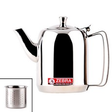 ZEBRA斑馬牌 泡茶壺-附濾網 1.5L【304不銹鋼 濾壺 茶壺】, 1個