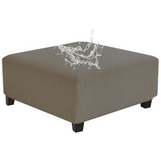 Levoberg 방수 사각 오토만 커버 대형 사각형 접이식 보관 벤치 슬립커버 발판 스툴 오버사이즈 커피 테이블 큐브 신축성 있는 바닥 XL 토프 281887