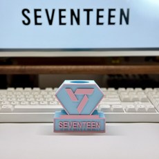 臺灣出貨-克拉棒 底座 二代專屬 SVT 應援棒 支架 SEVENTEEN 不含應援棒, 粉冰藍 二代, 1個