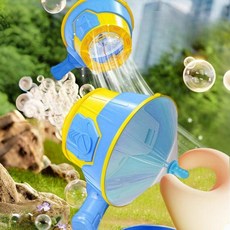 2025 사격비눗방울 사격버블 비눗방울 버블건 비누방울 자동 버블 놀이 비눗방울놀이 사격, Blue 버블 머신+거품액체 2개