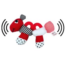 치아 장난감 3-6개월 - 딸랑이 다양한 신생아 이빨 소리 감각 필수품 고대비 됩니다 도움이 질감 에 무독성 장난감이 애벌레 포함된