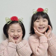 칠칠하다 카네이션 머리띠 헤어밴드 핀, 카네이션 헤어밴드, 1개