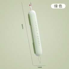 穿針拆線器 雙頭設計 手工縫紉工具, 綠色, 1個
