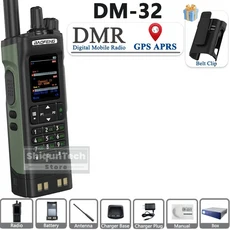 스마트 기상 바오펑 DM-32 벨트 홀스터 포함 DMR 무전기 디지털 GPS APRS 워키토키 AES256 암호화 999CH 듀, 01 Standard, 01 Standard