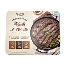 초이스등급 LA양념갈비 지방제거 소갈비, 2개, 1kg