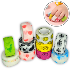 자가점착 핑거밴드 미끄럼방지 스포츠 테이핑 10종 세트, C 패턴 믹스, 1개