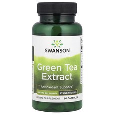 Swanson 녹차 추출물 500mg 캡슐 60정, Swanson 녹차 추출물 500mg ..., 1개