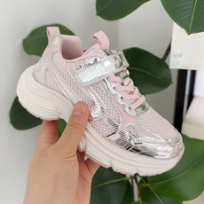 아이온미 아동 운동화 초경량 메쉬 벨크로 찍찍이 키즈 초등학생 남아 여아 공용 실버 콤비