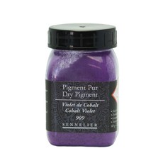民安美術 法國 Sennelier 申內利爾色粉罐 專業研磨調合顏料 色號齊全 藝術創作首選, 909純深鈷紫