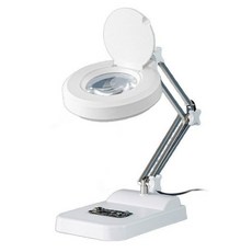 확대경 스탠드 돋보기 조명 램프 작업 납땜 탁상형, 업그레이드 20배 복층렌즈