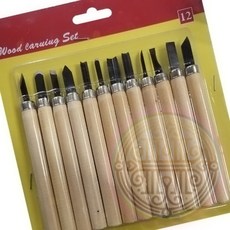 조소용품 조각도 조각칼 목공 판화 작업 세트 12종 빠른배송 실습도구 수작업 칼세트