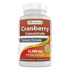 Best Naturals 蔓越莓濃縮物 12600mg 素食膠囊, 1個, 180顆