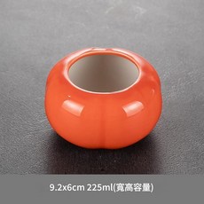 柿子陶瓷煙灰缸 創意擺飾 225ml, 柿子菸灰缸, 1個