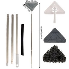 360 손잡이가 있는 회전식 습식 건식 연장 삼각형 걸레 청소, C