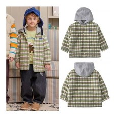 블루독 [[블루독 설맞이 가성비 아우터]] 25C15-125-01 (KH) 체크 후드 셔켓점퍼 2802190