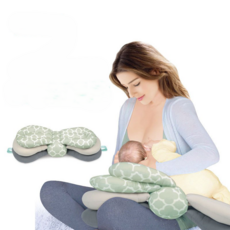 新生嬰兒多功能可調節高度哺乳枕頭, 綠色