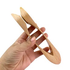 PHYCO 숟가락 난타 터치 캐스터네츠 원목, 1개, 단일 항목