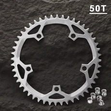 자전거용 130BCD 체인링 스프로켓 간편한 교체를 위한 알루미늄 원형 디자인, 50T, 03 50T Silver