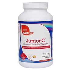 ZAHLER Junior 維生素 C 250mg 橙味咀嚼片, 1罐, 500顆
