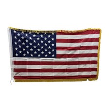 미국 국기 US flag 90x150cm 폴리에스터 90g 구멍 고리 이중 스티치 마감, 1개, RED+WHITE+BLUE+YELLOW