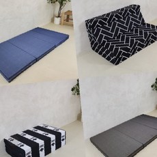 바닥 접이식 매트리스 오단 소파 겸용 수면 휴식 원룸 거실 차량 야외 캠핑 깔개, 상세페이지 참조, 5단(대)레자브라운