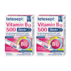 테테셉트 비타민 B12 다이렉트 20포 X 2개 / TETESEPT, 20회분