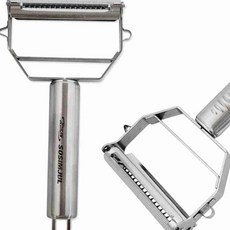 감자채겉껍질 제거 슬라이서 17cm 이중칼날슬라이서