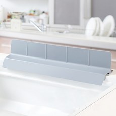 에스테 싱크대 물막이 58cm 실리콘 물튀김방지 설거지 가림막 높이 9cm, 그레이, 1개