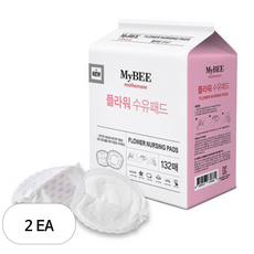 마이비 플라워 수유패드, 132매, 2개