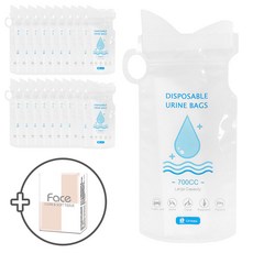 YF 휴대용 남자여자 남아용 소변기 소변봉투 캠팽 이동식 비상용, 20p