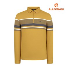 [올포유] 남성 원포인트 자가드 카라 반집업 티셔츠 AMTYL9161-203_G