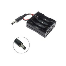 AAA전지 4구 배터리홀더(뚜껑 스위치타입/6V출력구성), 1개