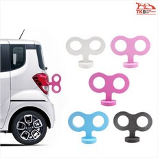 파스텔 토이 자동차태엽 S사이즈 /레이/모닝/경차 장식, 화이트, 1개