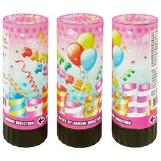 孟之坊婚禮精品舘 彈簧彩帶彩條棒11cm．拉炮．轉炮．彈簧炮．手轉炮．派對用品．結婚用品．彩花．禮炮．進場道具．拉炮, 1個, 1支