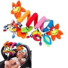 신생아 유모차 t바 아기 손잡이 안전바장난감 모빌 고리 인형