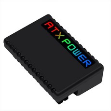 PH324 ATX 24Pin 90도 전원 플러그 어댑터 RGB ATX 24Pin 90도 전원 커넥터 데스크탑 PC와 호환용 DIY 전원 공급 장치 A, Black, 1개